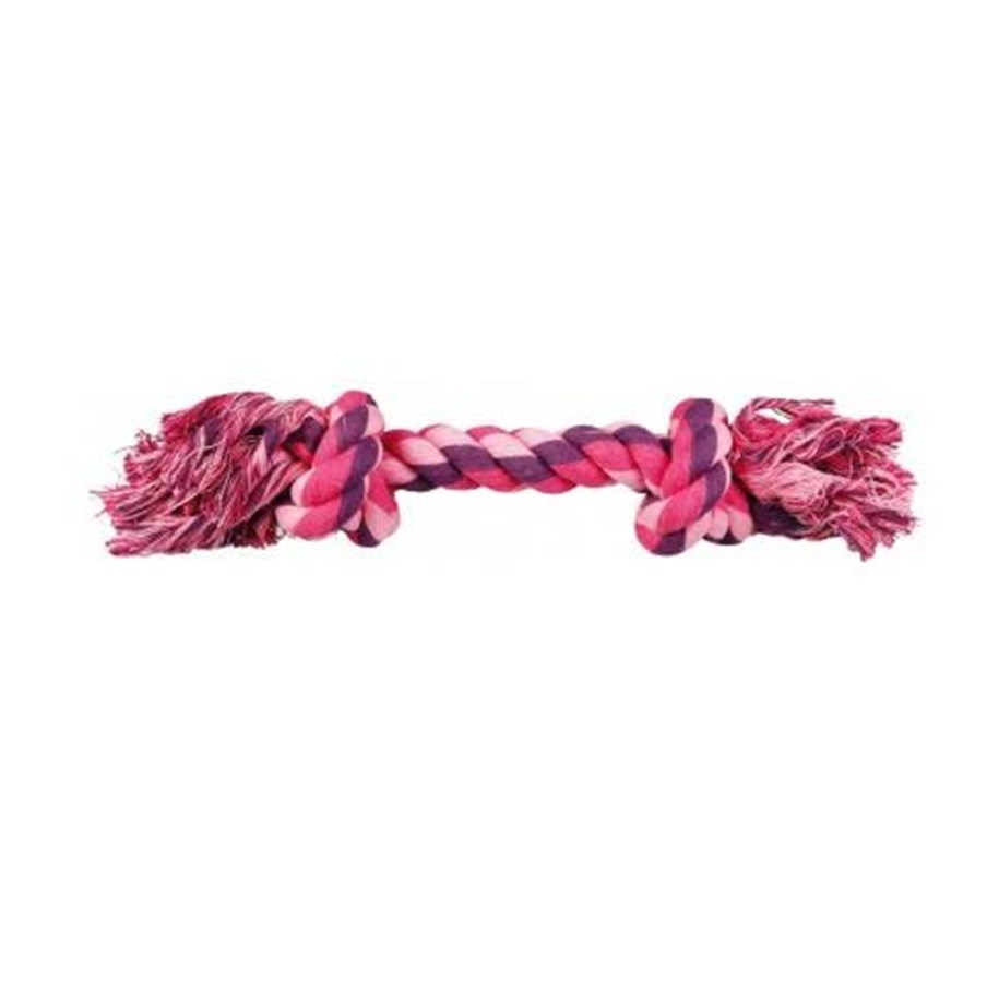 Hundar - Trixie Playing Rope 40cm assorted colours - TX32653