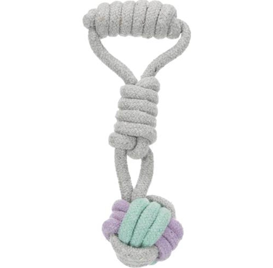 Hundar - Trixie Junior Playing Rope with Woven-in Ball ø 6 cm/23 cm - TX32813
