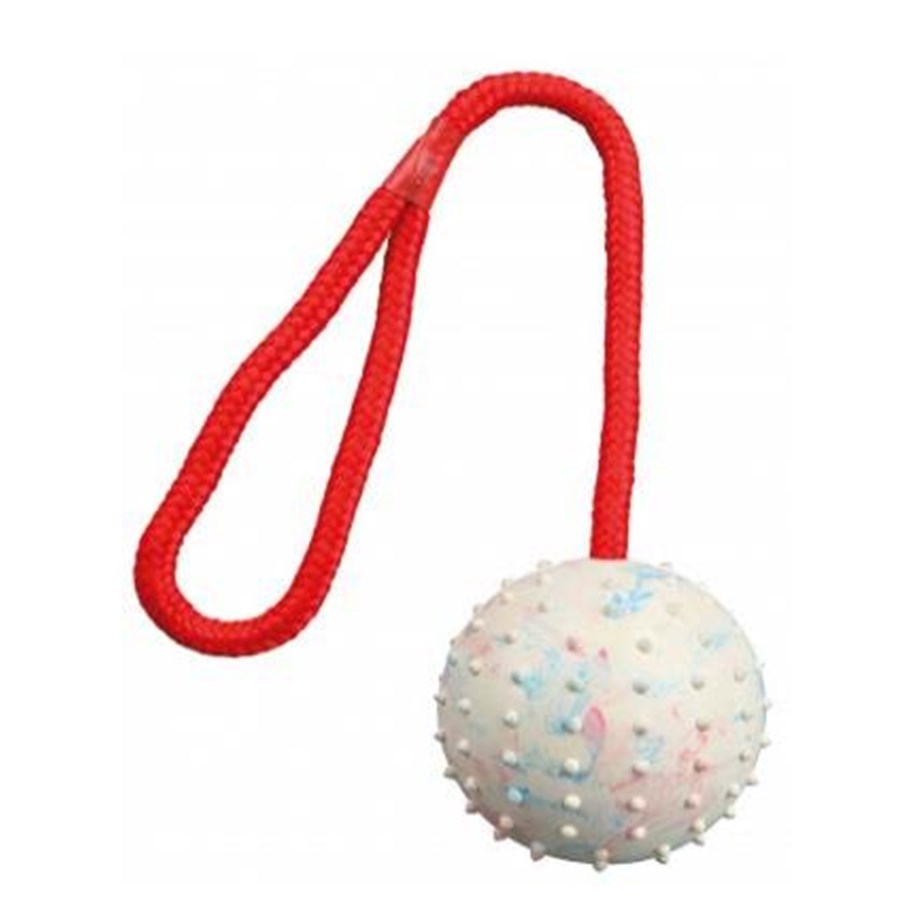 Hundar - Trixie Ball on a Rope ø 7/30cm assorted colours - TX3308