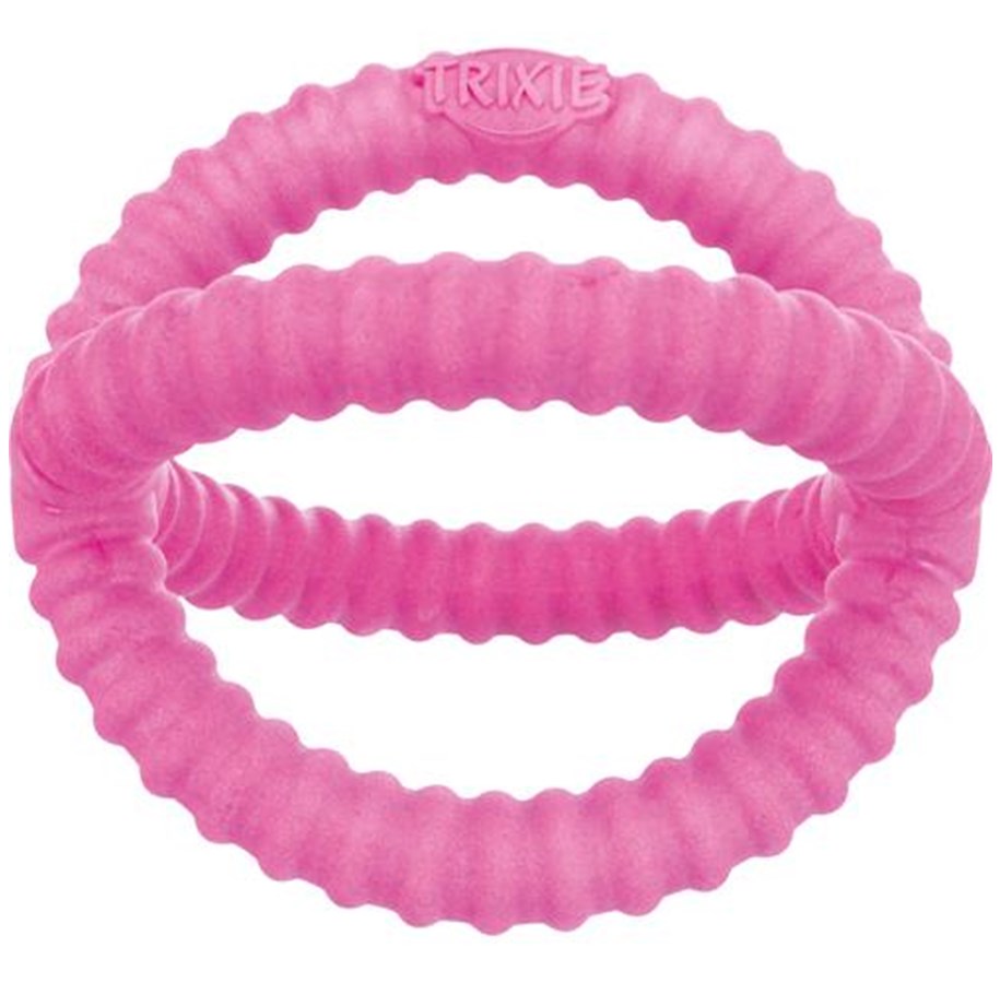 Hundar - Trixie Aqua Toy tugger TPR ø 17 cm assorted colours - TX33448