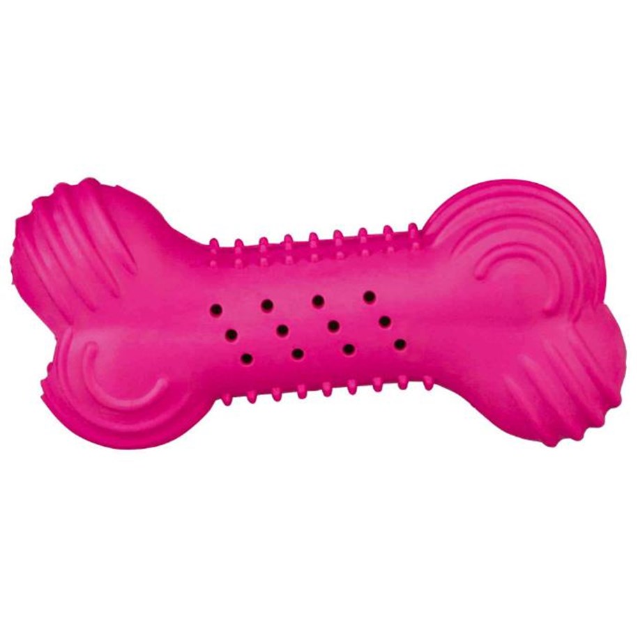 Hundar - Trixie Rustling Bone Dog Toy 11 cm assorted colours - TX34848