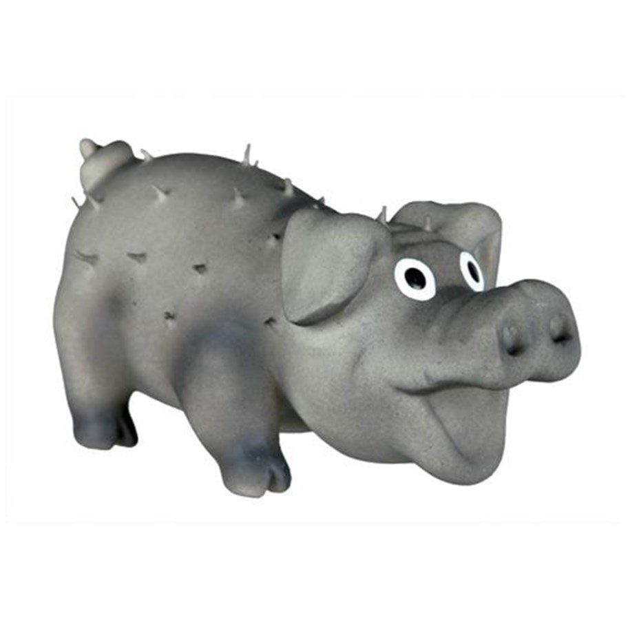 Hundar - Trixie Dog Toy Bristle Pig 10 cm assorted colours - TX35190