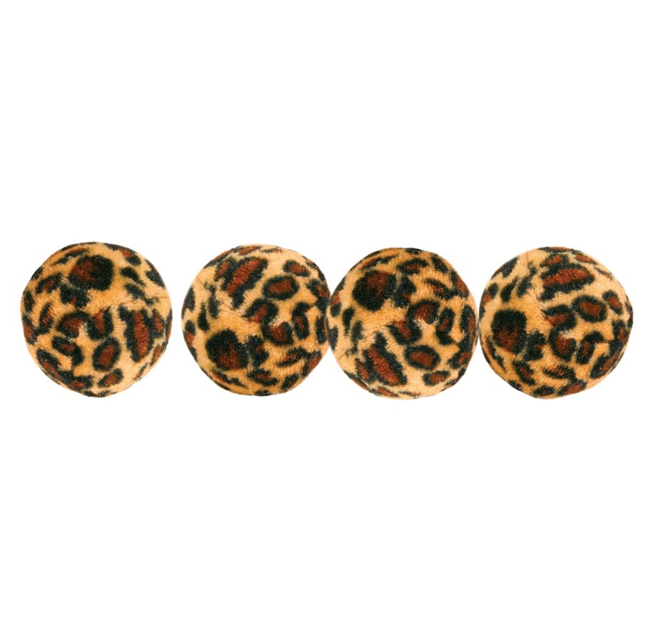 Katter - Trixie Set of Toy Balls with Leopard Print ø 4 cm - TX4109