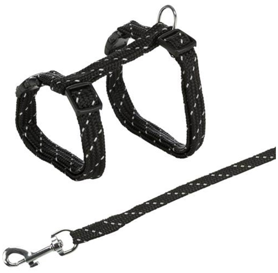 Katter - Trixie Harness with Lead Reflecting assorted colours - TX4183