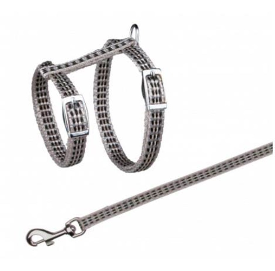 Katter - Trixie Harness with Lead Reflecting assorted colours - TX4184