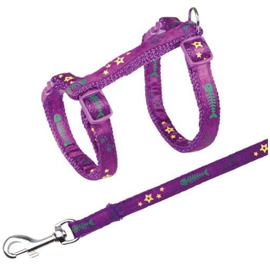 Katter - Trixie Harness with Lead assorted colours - TX4209