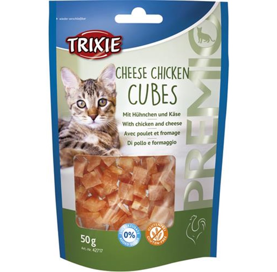 Katter - Trixie PREMIO Cheese Chicken Cubes 50 g - TX42717
