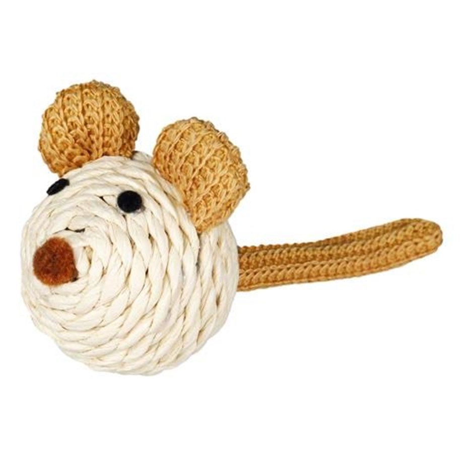 Katter - Trixie Mouse with rattle rope 5 cm - TX45758