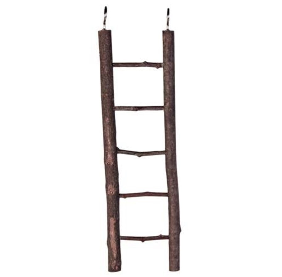 Fågelburar, hus och tillbehör - Trixie Wooden Ladder 5 rungs/26cm - TX5879