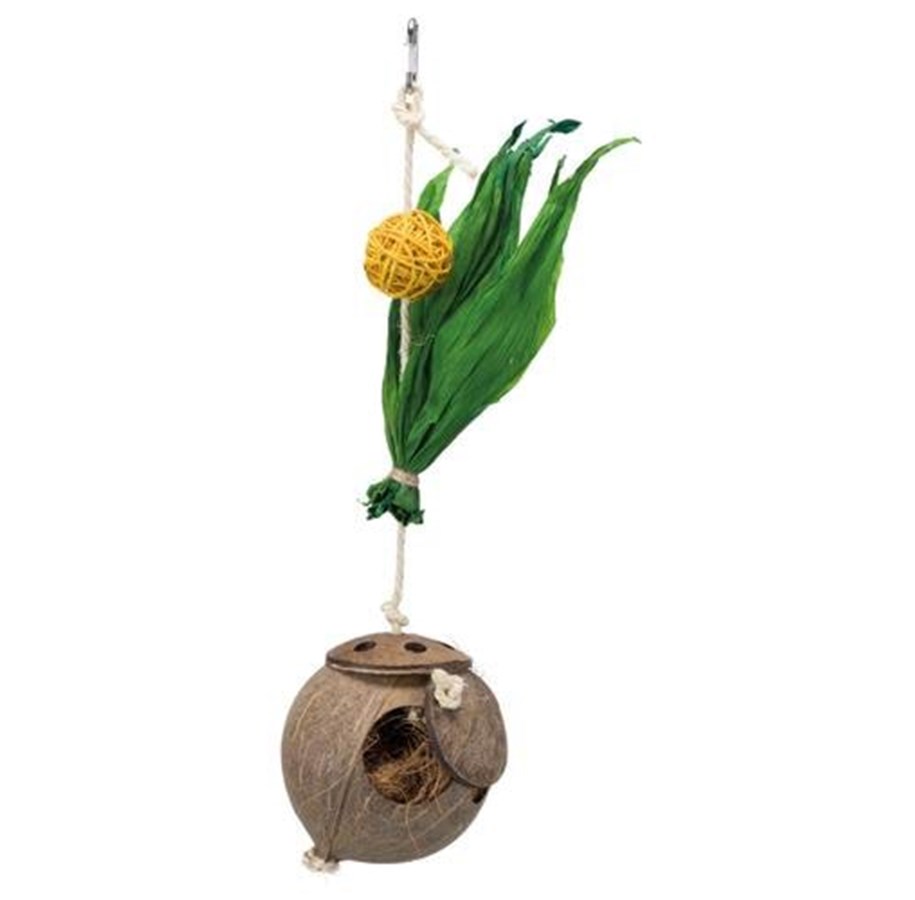 Fågelleksaker - Trixie Coconut on sisal rope 35 cm - TX58920