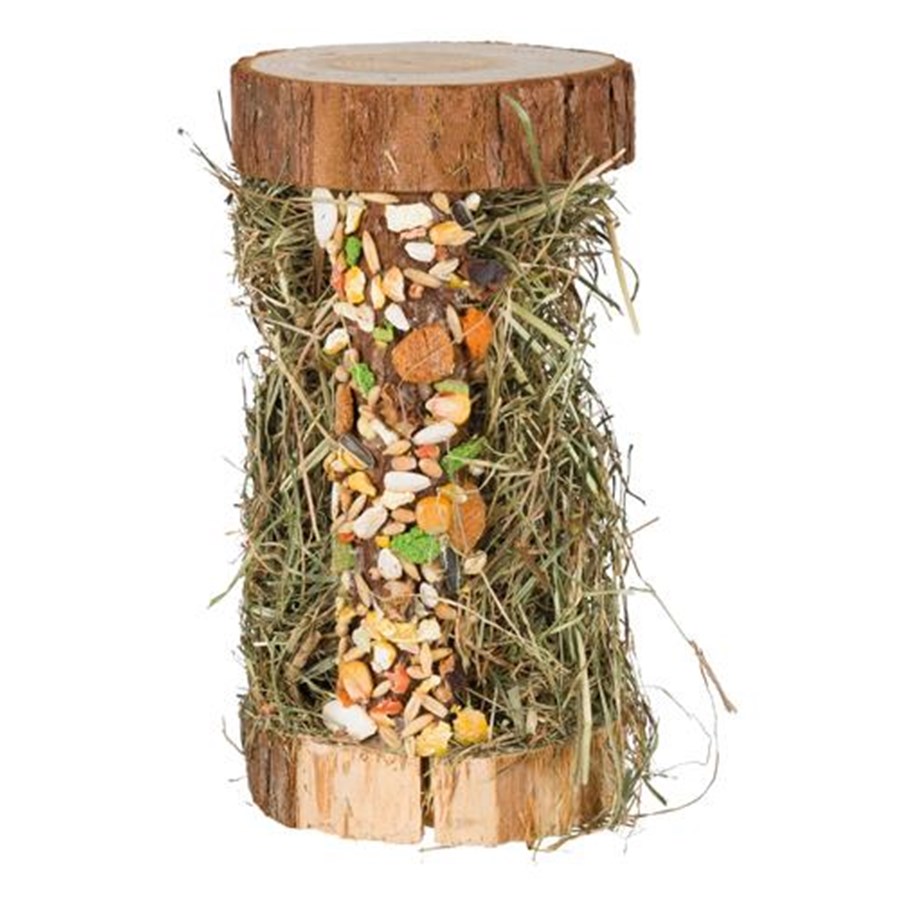 Gnagare - Trixie Wooden Tower with Mountain Meadow Hay 13 × 17 × 13 cm 110 g - TX60198