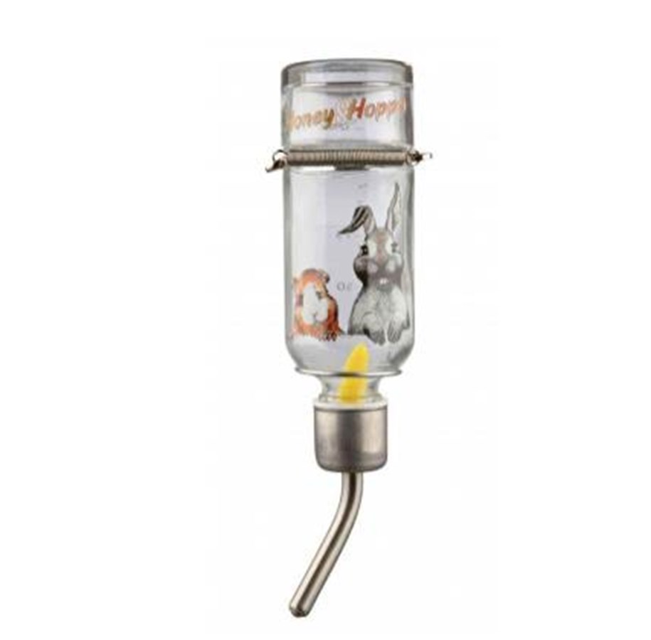 Gnagare - Trixie Honey & Hopper Glass Water Bottle 125 ml - TX60445