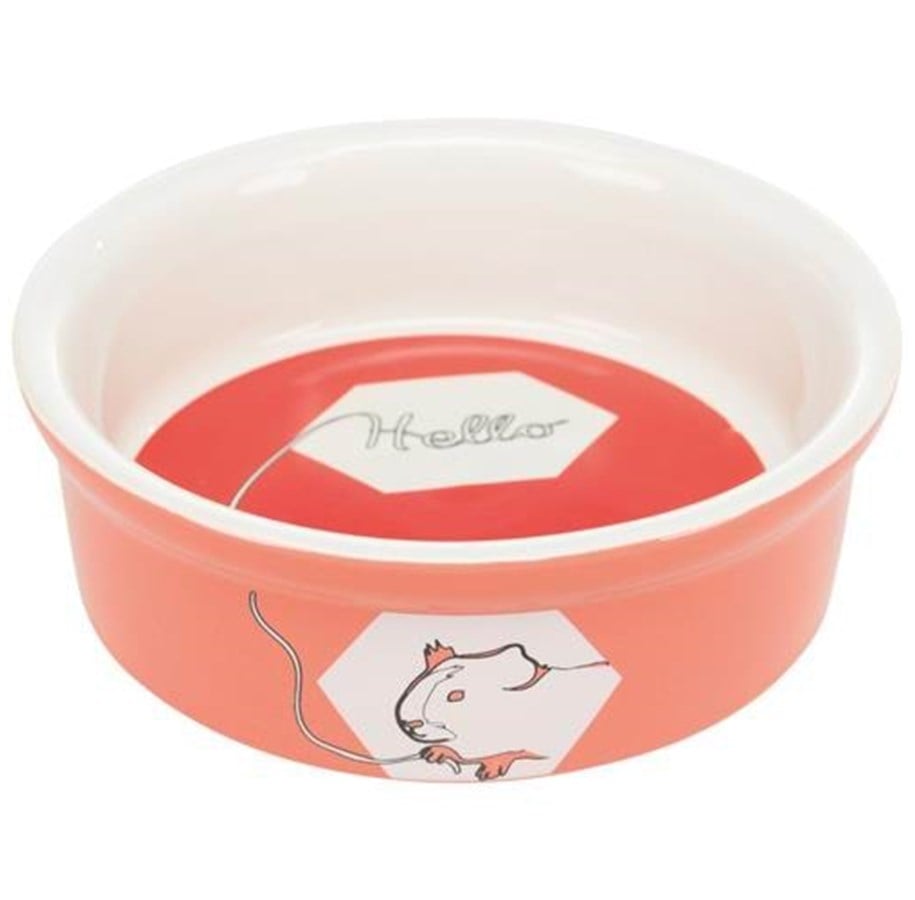 Gnagare - Trixie Ceramic Bowl guinea pig g 240 ml/ø 12 cm assorted colours - TX60735