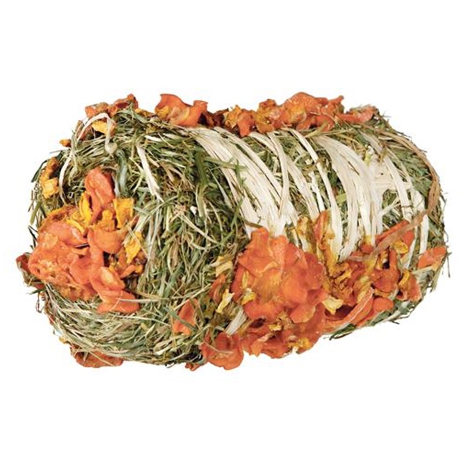 Gnagare - Trixie Hay Bale with Pumpkin and Carrot ø 10 × 18 cm 200g - TX60793