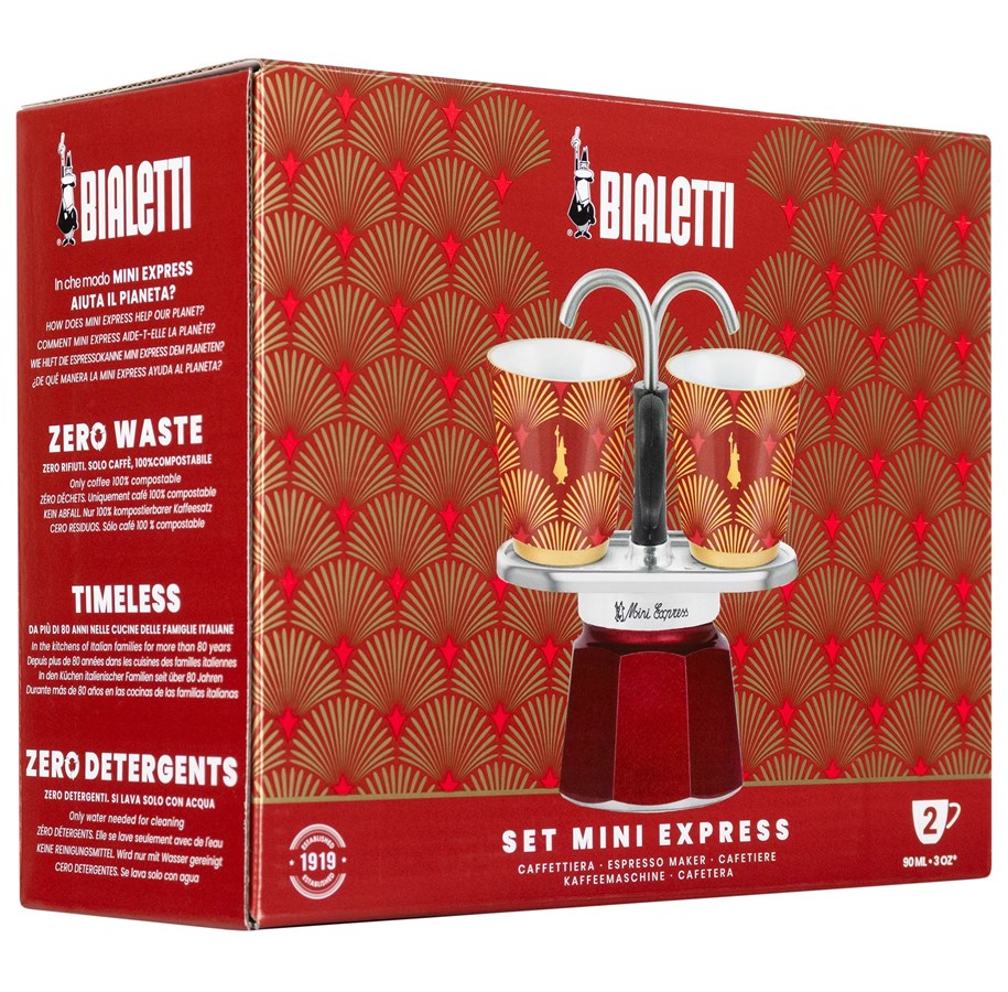 Kaffe och Espresso - Bialetti Mini Express Déco set - 2 cups - 0004979