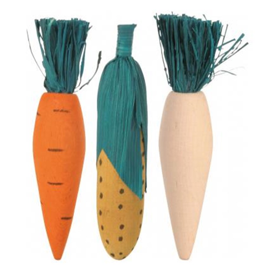 Gnagare - Trixie Set of Nibbling Wood 10cm - TX6190