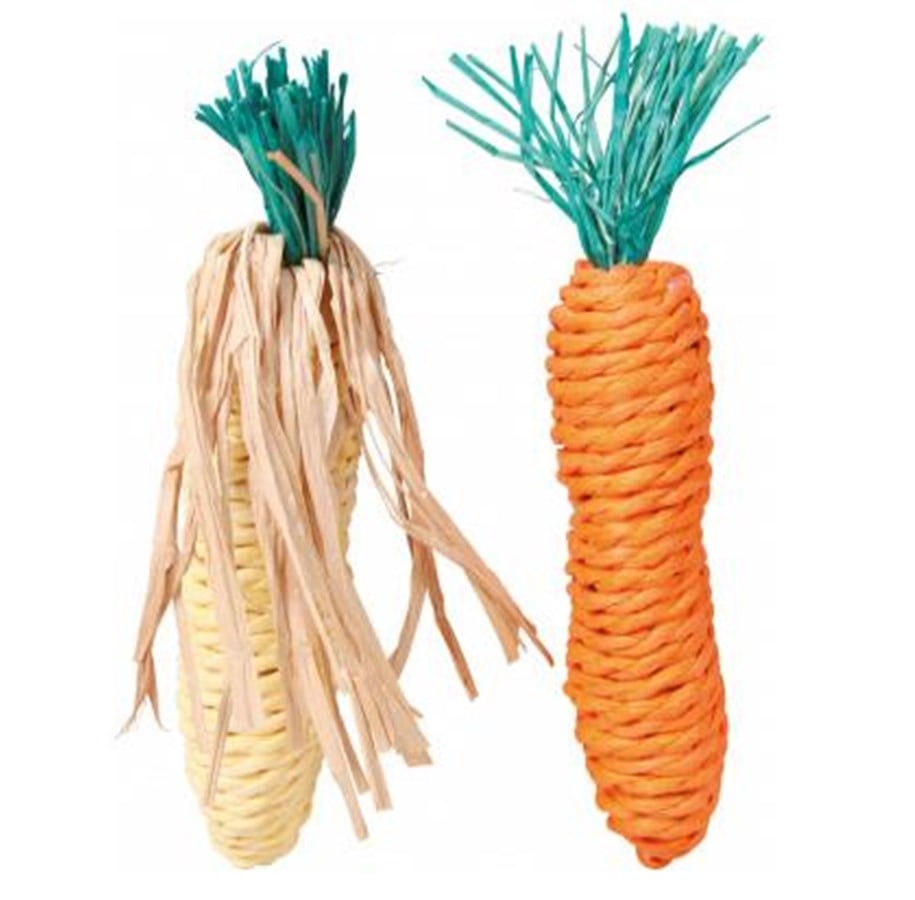 Gnagare - Trixie Set of Straw Toys 15cm - TX6192