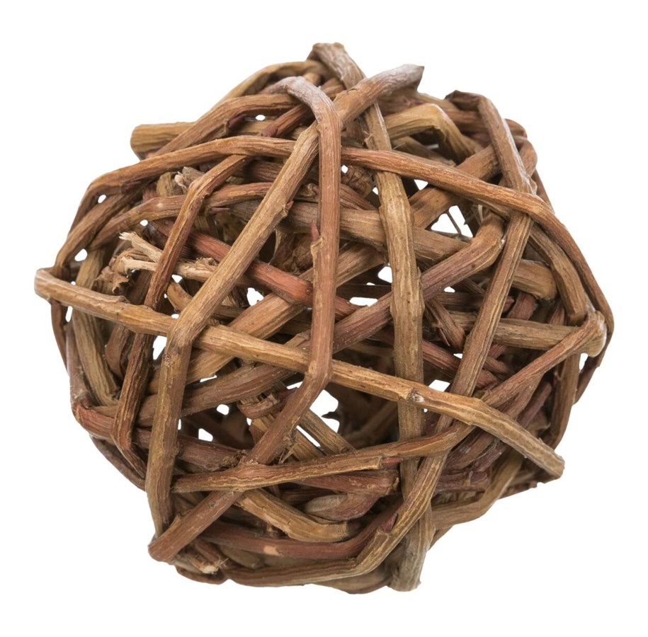 Gnagare - Trixie Flätad Boll Gnagleksak Smådjur 6cm - TX61941