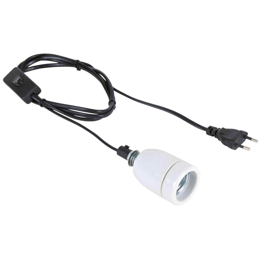 Uppvärmning/Ljus - Trixie Pro Socket Ceramic Bulb Holder 200W 1.80m E27 - TX76105