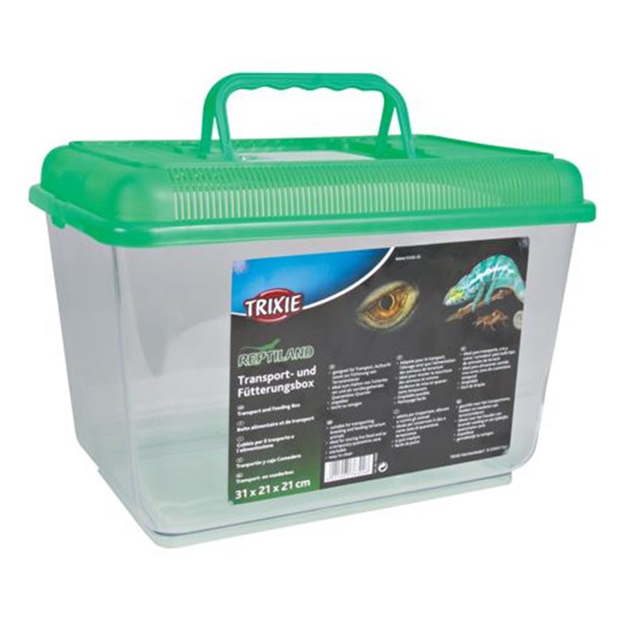 Terrarium och tillbehör - Trixie Transport and Feeding Box 31x21x21 assorted colours - TX76302