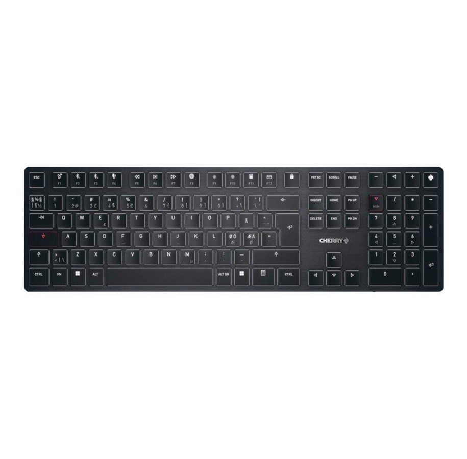 Tangentbord - Cherry KW X ULP - Tangentbord - Nordisk - Svart - G8U-27000LTBPN-2