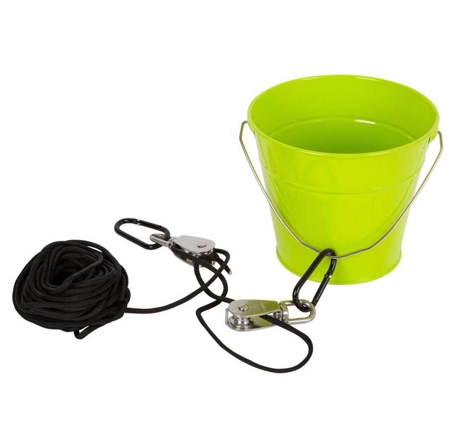 Utomhuslek - Small Foot - Bucket Green with Pulley - 11905