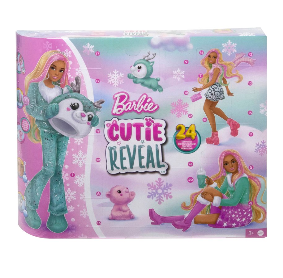 Julkalender - Barbie Cutie Reveal Advent Calendar 2023 - HJX76