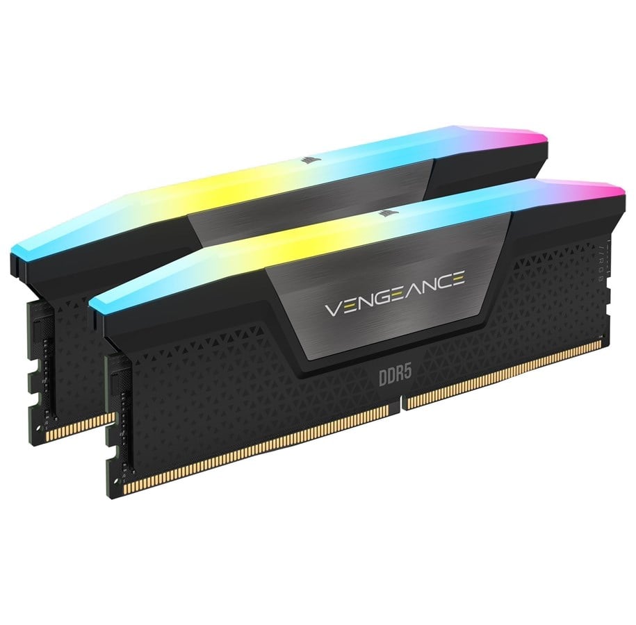 RAM - Corsair Vengeance RGB DDR5-6800 - 96GB - CL40 - Dual Channel (2 pcs) - Intel XMP - Svart - CMH96GX5M2B6800C40