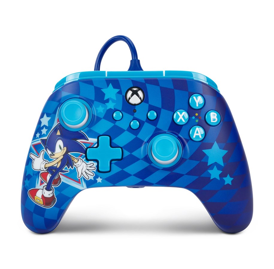 Spel Tillbehör - PowerA Advantage, handkontroll med sladd till Xbox Series X|S - Sonic style - Wired Controller - Microsoft Xbox One - XBGP0229-01