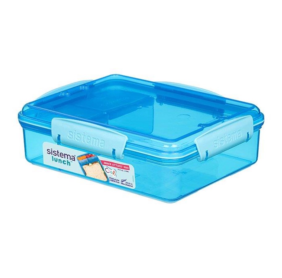 Kökstillbehör - Sistema Snack Attack Duo Lunch 975ml - Blue - 41482
