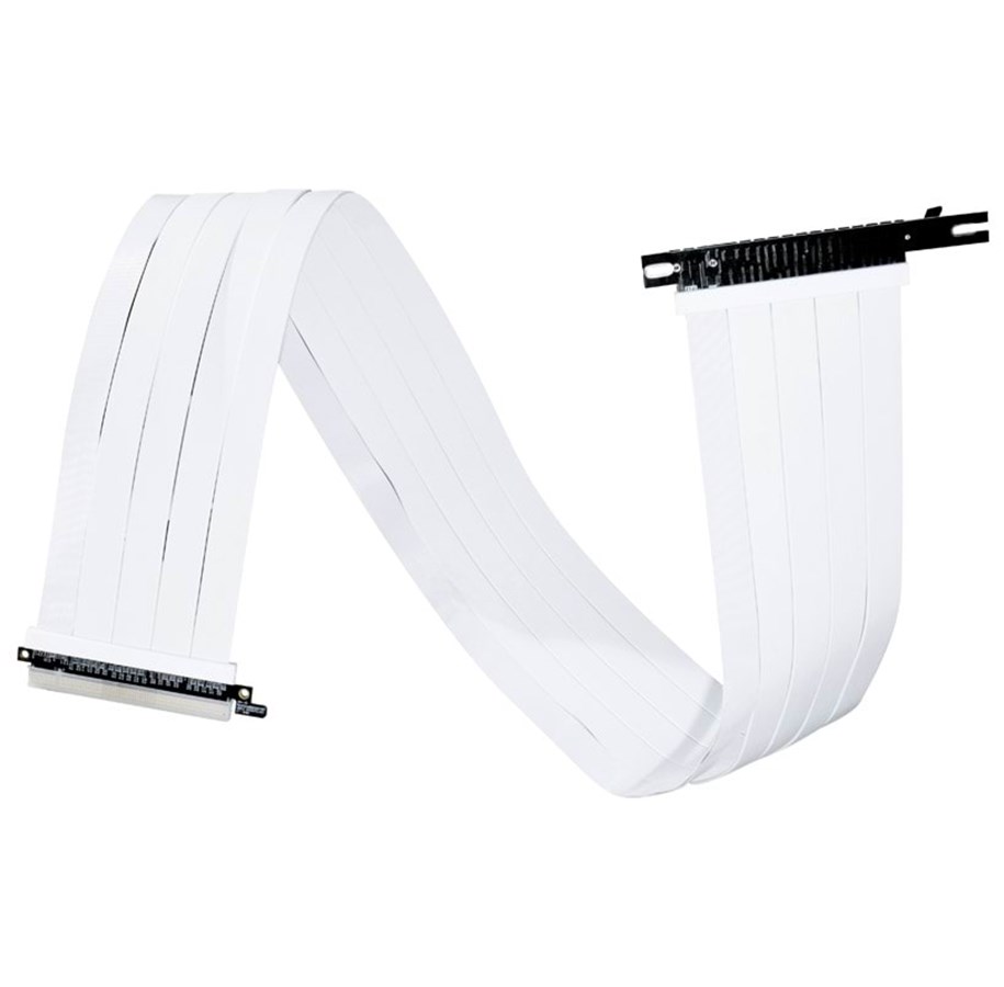 Övriga kablar - Lian Li PW-PCIV-4-90W PCIe 4.0 Riser Cable - White - PW-PCIV-4-90W