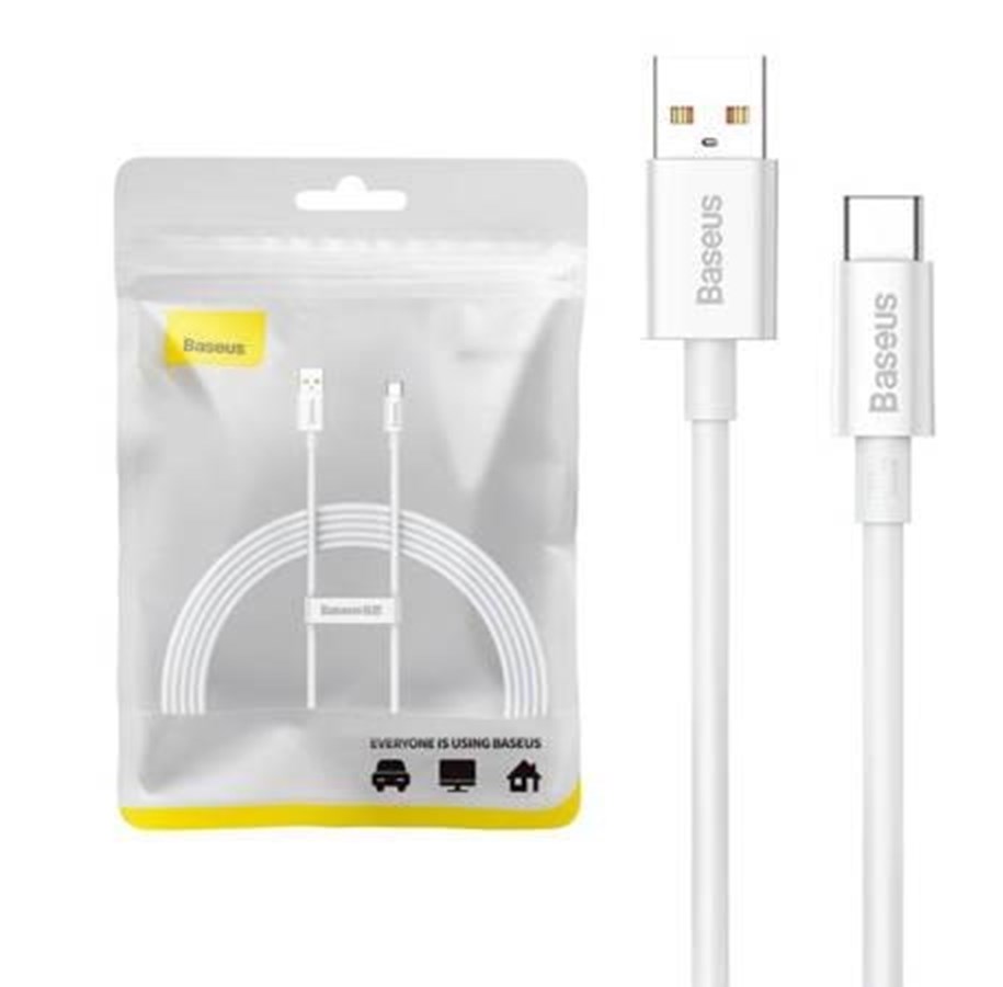 USB-kabel - Baseus Cable USB do USB-C  Superior 100W 2m (white) - P10320102214-03