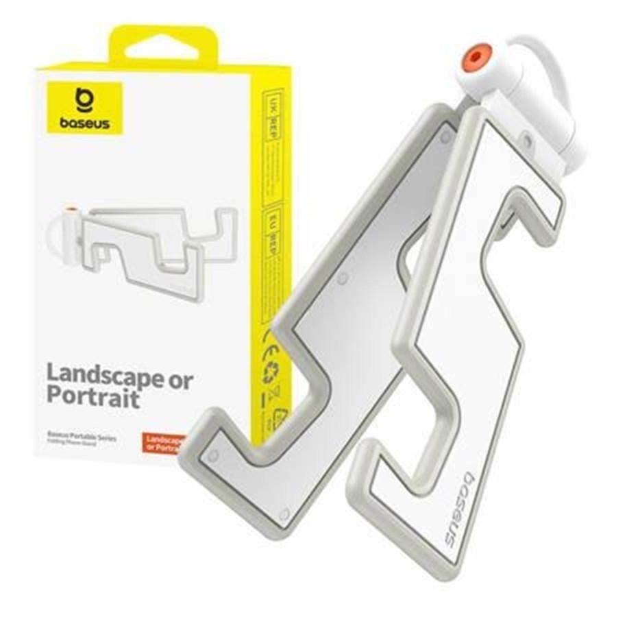 Andra mobiltillbehör - Baseus Folding Phone Stand  (white) - B10556600211-00
