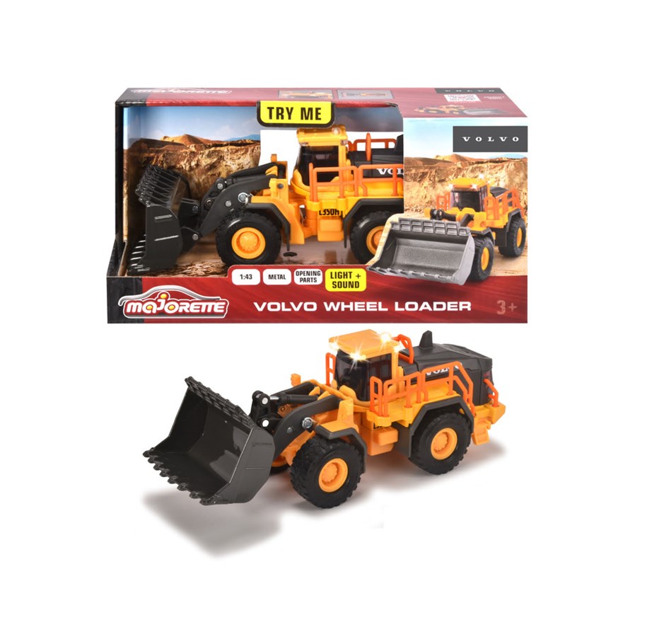 Leksaksbil - Majorette Volvo WheEvi LOVE Loader - 213723001