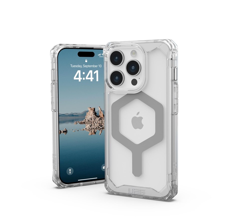 Mobile - Covers & Cases - UAG Plyo MagSafe ice/silver - iPhone 15 Pro - 114286114333