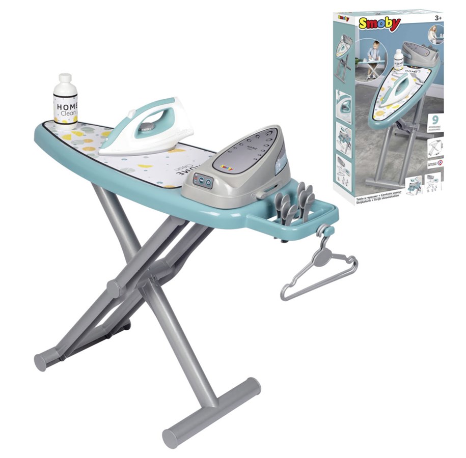 Rollek - Smoby  IRONING BOARD + STEAM IRON - 7600330121