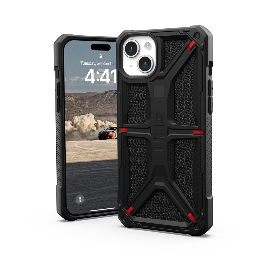 Mobile - Covers & Cases - UAG Monarch - kevlar black - iPhone 15 Plus - 114309113940