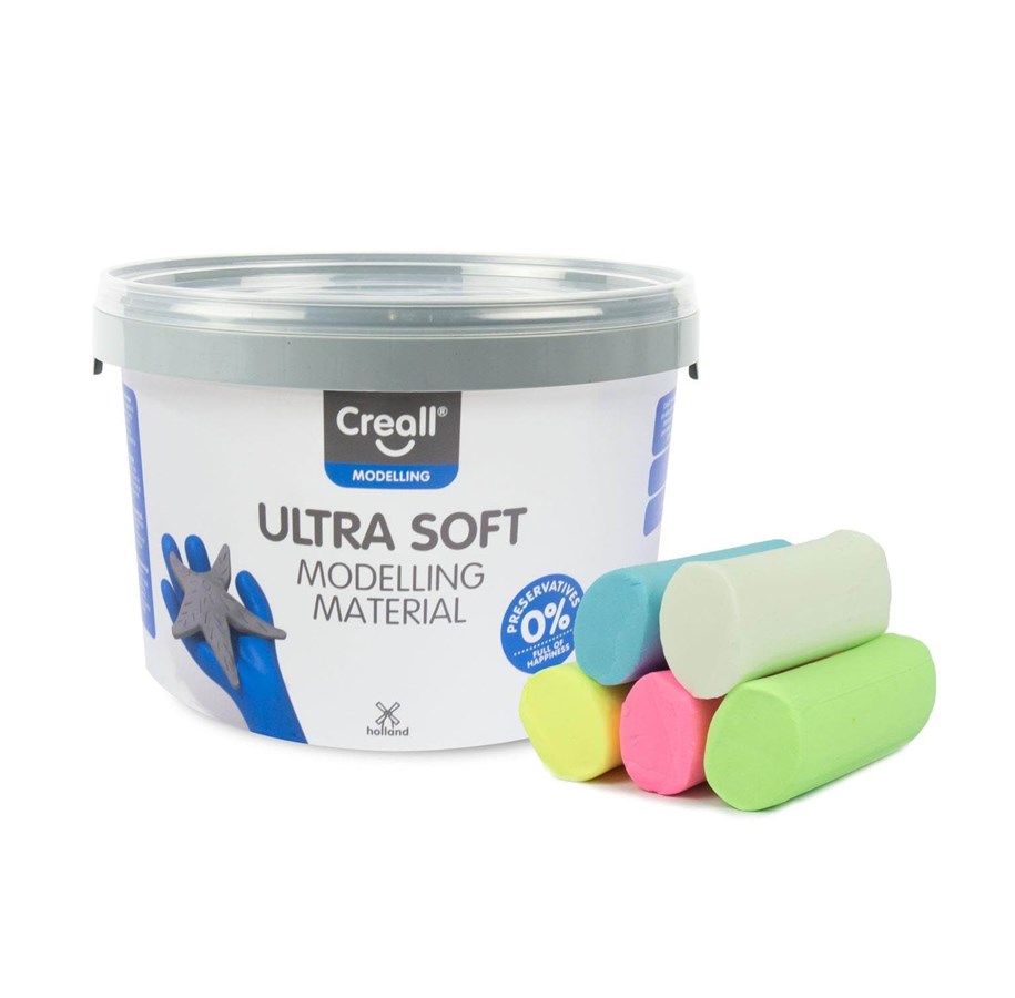 Kreativa spel - Creall Ultra Soft Clay Pastel 1100gr. - 25935