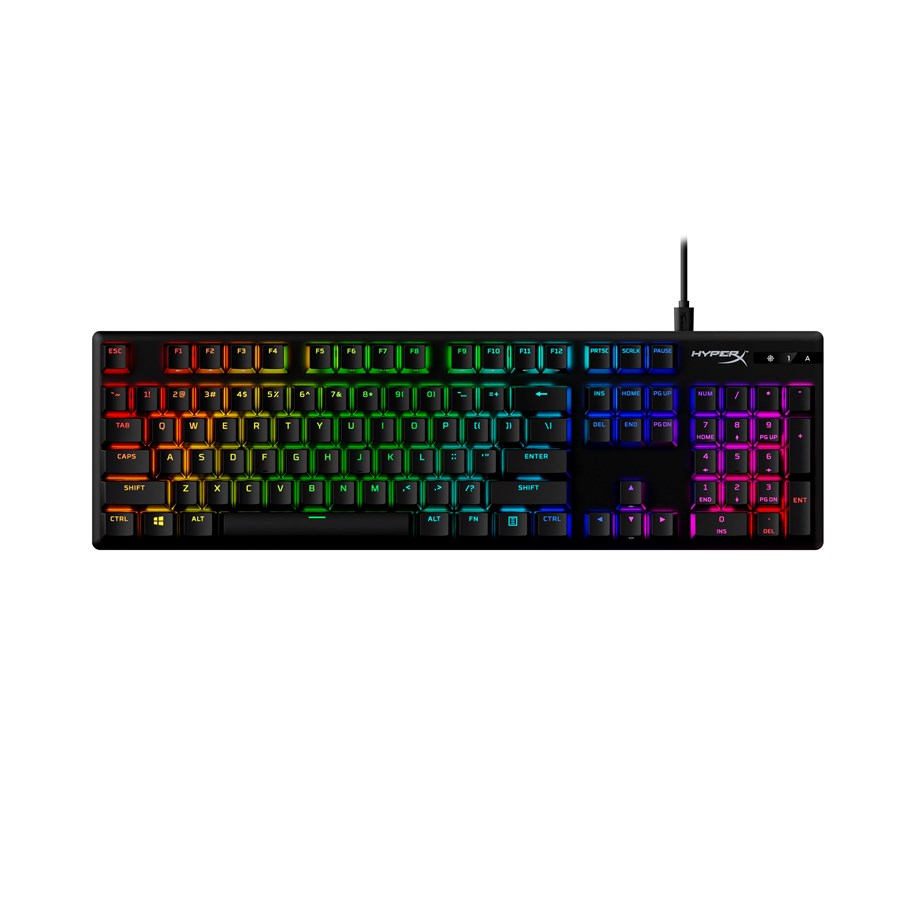 Tangentbord - HyperX Alloy Origins PBT Mechanical - Gaming Tangentbord - Engelska (US) - Svart - 639N4AAABA