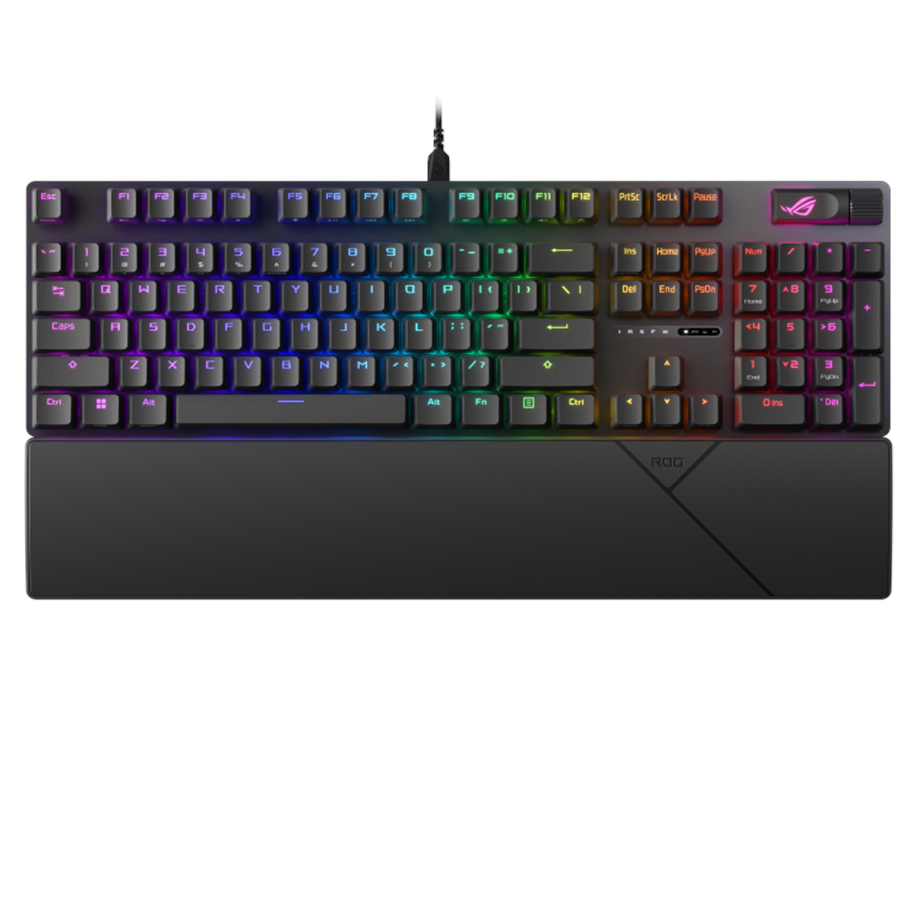 Tangentbord - ASUS ROG Strix Scope II Full Size - ND - Gaming Tangentbord - Nordisk - Svart - 90MP036A-BKNA01