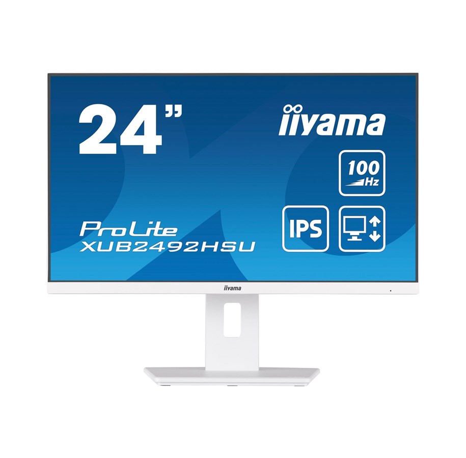Skärm - 24" iiyama ProLite XUB2492HSU-W6 - 1920x1080 (FHD) - 100Hz - IPS - XUB2492HSU-W6
