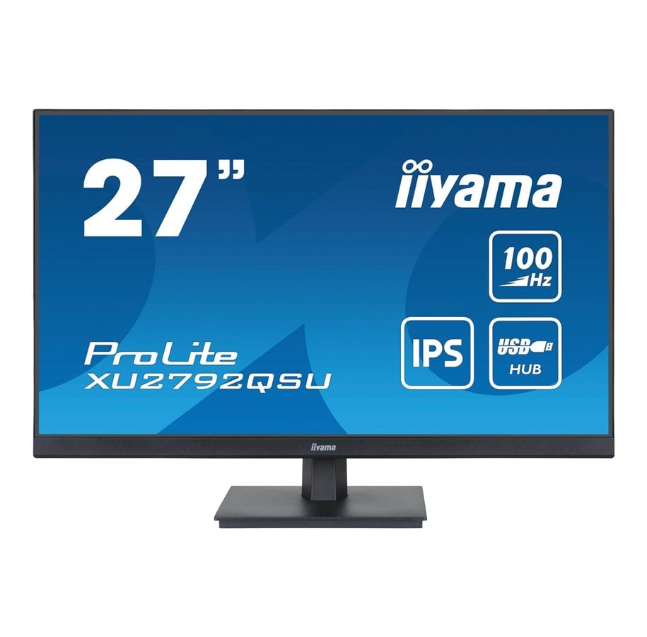 Skärm - 27" iiyama ProLite XU2792QSU - 2560x1440 (QHD) - 100Hz - IPS - XU2792QSU-B6