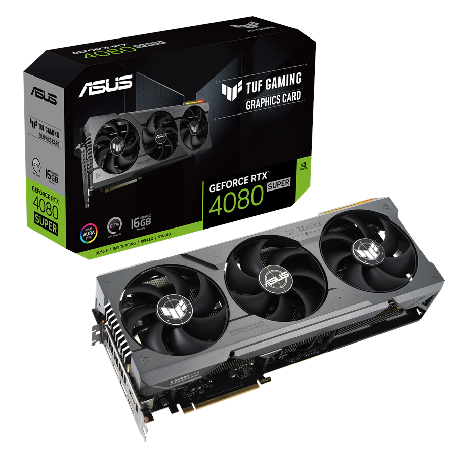 Grafikkort - ASUS GeForce RTX 4080 SUPER TUF - 16GB GDDR6X RAM - Grafikkort - 90YV0KA1-M0NA00
