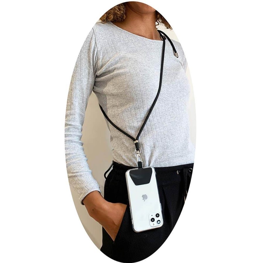 Andra mobiltillbehör - ONSALA Neckstrap Universal Black - 664065
