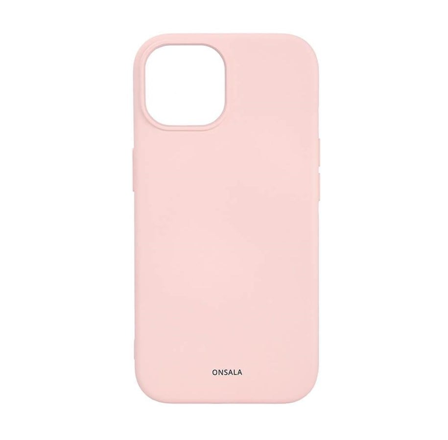 Mobile - Covers & Cases - ONSALA Phone Case with Silicone Feel MagSeries Chalk Pink - iPhone 15 - 664169