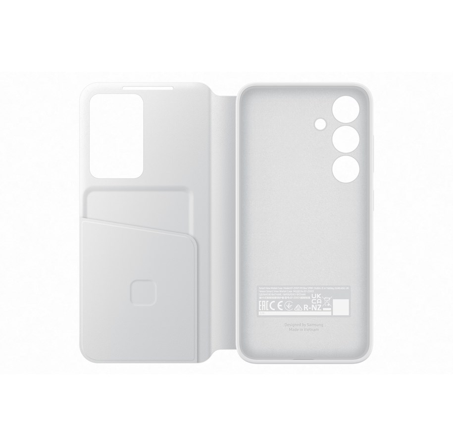 Mobile - Covers & Cases - Samsung Galaxy S24 Smart View Wallet Case - White - EF-ZS921CWEGWW