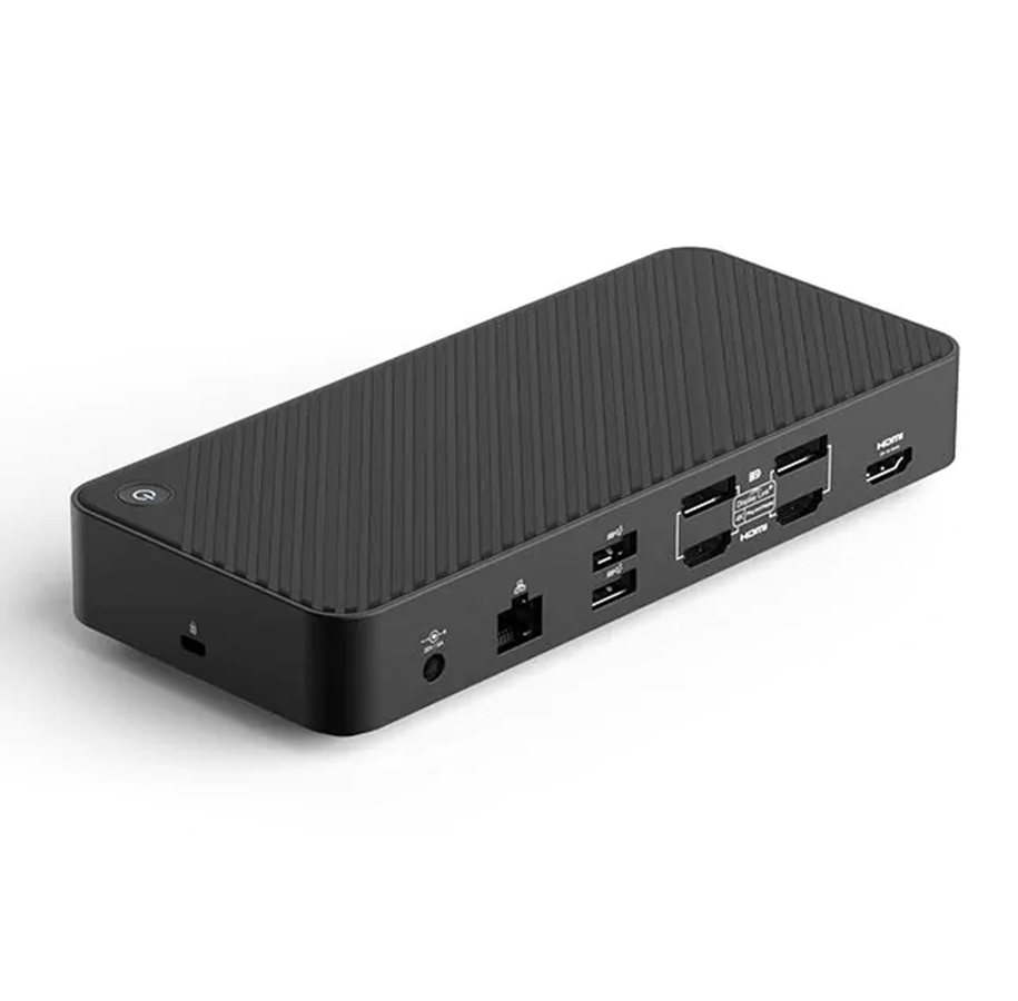 Dockning - Deltaco DisplayLink docking station triple display PD 10 - #1001