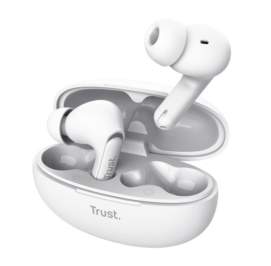 Hörlurar / Headset - Trust Yavi ENC - White - 25172