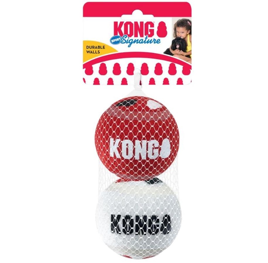 Hundar - KONG Signature Sport Balls 2-pack 8cm L - KONGSKSB12E