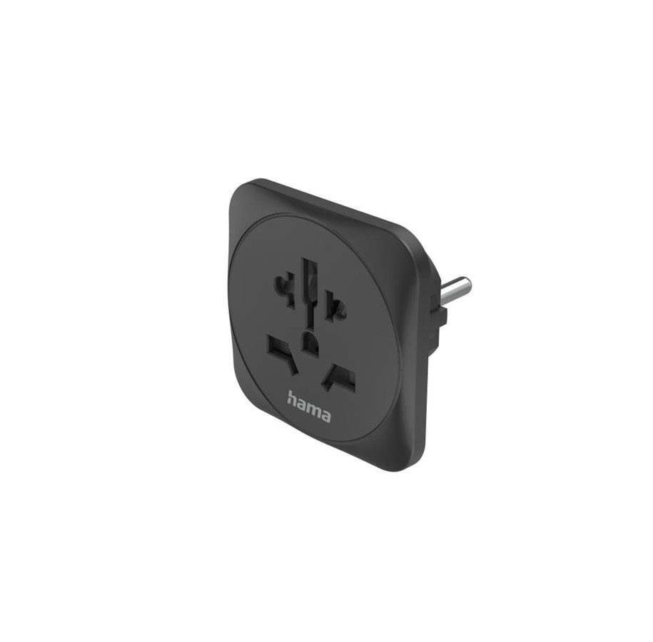 Övriga kablar - Hama Traveladapter Type E/F Universal World-EU Black - 00223454